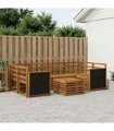 vidaXL Outdoor Sofa Set 7 pcs Natural Solid Acacia Wood