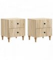 vidaXL Bedside Cabinet with Drawer 2 pcs Sonoma Oak 43 x 34.5 x 48 cm