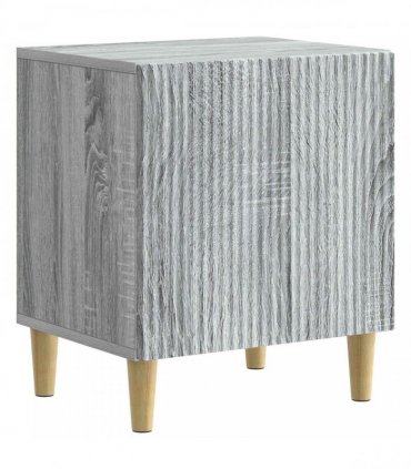 vidaXL Bedside Cabinet Grey Sonoma 43 x 34.5 x 50 cm Engineered Wood