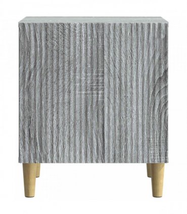 vidaXL Bedside Cabinet Grey Sonoma 43 x 34.5 x 50 cm Engineered Wood