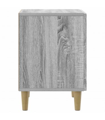 vidaXL Bedside Cabinet Grey Sonoma 43 x 34.5 x 50 cm Engineered Wood