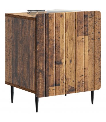 vidaXL Bedside Cabinet 2 pcs Old Wood 43 x 34.5 x 52 cm