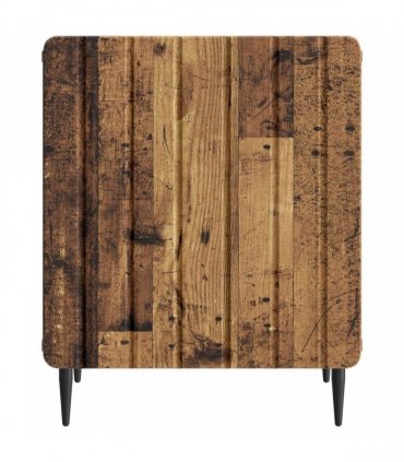 vidaXL Bedside Cabinet 2 pcs Old Wood 43 x 34.5 x 52 cm