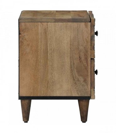 vidaXL Bedside Cabinet Brown 40 x 33.5 x 46 cm Solid Mango Wood