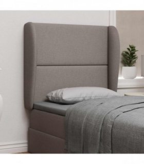 vidaXL Headboard Ear Beige 80 x 23 x 6 cm Fabric