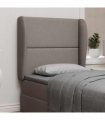 vidaXL Headboard Ear Beige 80 x 23 x 6 cm Fabric