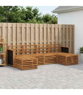 vidaXL Sofa Sets Solid Acacia Wood