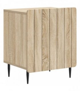 vidaXL Bedside Cabinet Sonoma Oak 43 x 34.5 x 52 cm Engineered Wood
