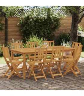 vidaXL Garden Chair 8 pcs Natural 40 x 42 x 85 cm Solid Acacia Wood