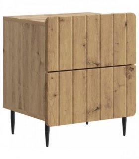 vidaXL Bedside Cabinet Artisan Oak 43 x 34.5 x 49.5 cm Engineered Wood