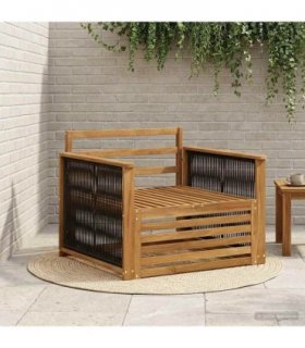 vidaXL Outdoor Middle Sofa Natural