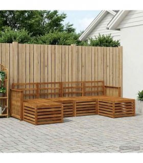 vidaXL Sofa Sets Solid Acacia Wood
