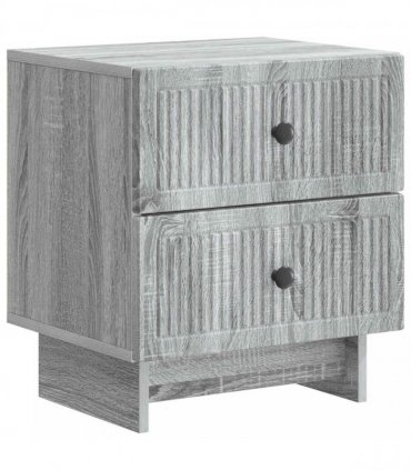 vidaXL Bedside Cabinet 2 pcs Grey Sonoma 43 x 34.5 x 47.5 cm