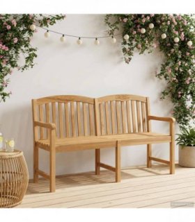vidaXL Handcarved Rose Bench 179.5 x 61 x 90 cm Solid Teak Wood
