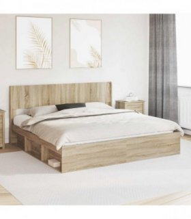 vidaXL Headboard Sonoma Oak PB