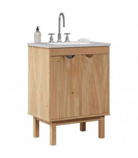 vidaXL Bathroom Sink Cabinet OTTA 59x40x80 cm Solid Wood Pine