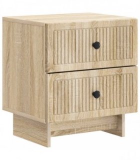 vidaXL Bedside Cabinet Sonoma Oak 43 x 34.5 x 47.5 cm Engineered Wood