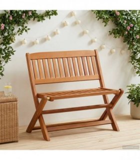 vidaXL Children Bench Brown 61 x 38 x 57 cm Solid Eucalyptus Wood