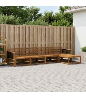 vidaXL Outdoor Sofa Set 5 pcs Natural Solid Acacia Wood