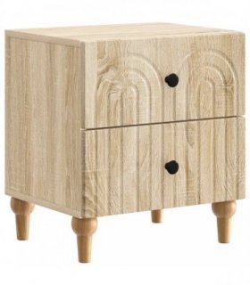 vidaXL Bedside Cabinet Sonoma Oak 43 x 34.5 x 48 cm Engineered Wood