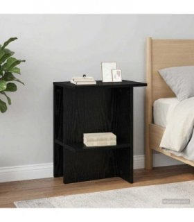 vidaXL Coffee Table Black Oak 40 x 30 x 49 cm Engineered Wood