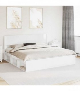 vidaXL Headboard High Gloss White PB