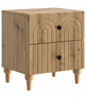 vidaXL Bedside Cabinet Artisan Oak 43 x 34.5 x 48 cm Engineered Wood