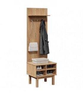 vidaXL Hall Unit OTTA 50x40x160 cm Solid Wood Pine