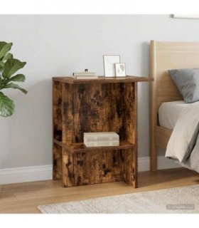vidaXL Coffee Table Smoked Oak 40 x 30 x 49 cm Engineered Wood