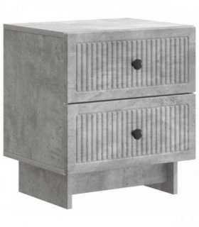 vidaXL Bedside Cabinet with Drawer Concrete Grey 43 x 34.5 x 47.5 cm