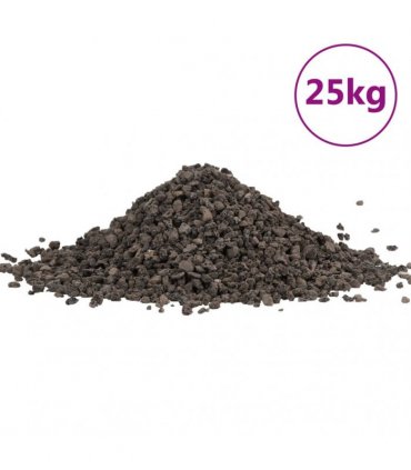 vidaXL Basalt Gravel 25 kg Black 5-8 mm