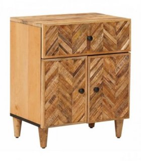 vidaXL Bedside Table Brown 50 x 33 x 60 cm Solid Mango Wood