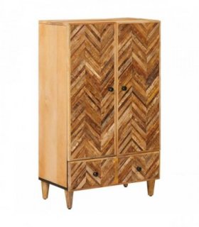 vidaXL Storage Cabinets Brown 60 x 33.5 x 100 cm Solid Mango Wood