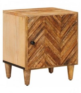 vidaXL Bedside Table Brown 40 x 33.5 x 46 cm Solid Mango Wood