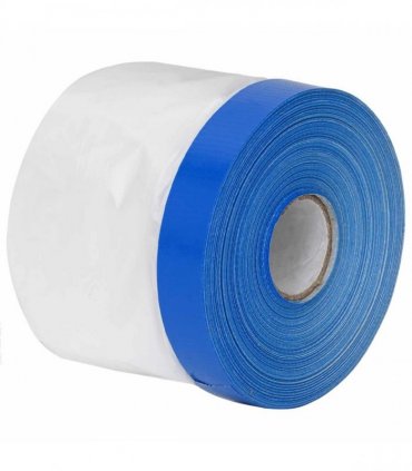 vidaXL Masking Film with Adhesive Tape 12 pcs Transparent and Blue