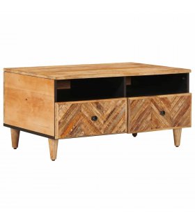 vidaXL Coffee Table with Drawer Brown 80 x 54 x 40 cm Solid Mango Wood