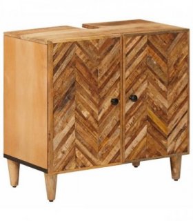 vidaXL Sink cabinet with Door Brown 62 x 33 x 58 cm Solid Mango Wood
