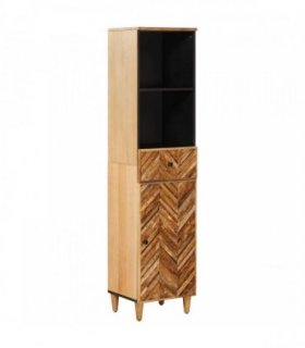 vidaXL Bathroom Cabinet Brown 38 x 33.5 x 160 cm Solid Mango Wood