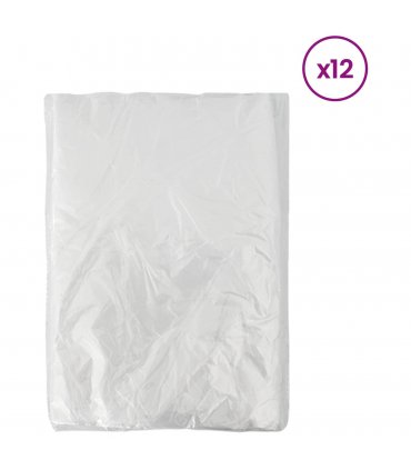 vidaXL Dust Sheet 12 pcs Transparent 400 x 500 cm HDPE