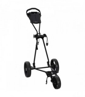 vidaXL Golf Trolley Folding Manual Black 95 x 60 x 130 cm Iron