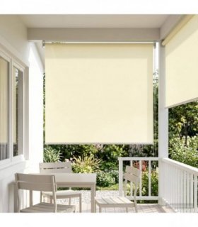 vidaXL Outdoor Roller Blind UV Protection Cream 145 x 230 cm (W x H)