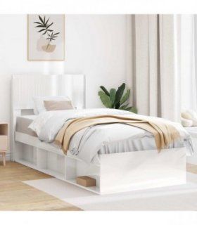 vidaXL Headboard High Gloss White PB