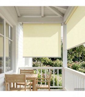 vidaXL Outdoor Roller Blind UV Protection Cream 84 x 140 cm (W x H)