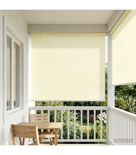 vidaXL Outdoor Roller Blind UV Protection Cream 205 x 140 cm (W x H)