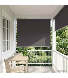 vidaXL Outdoor Roller Blind UV Protection Anthracite Polyester