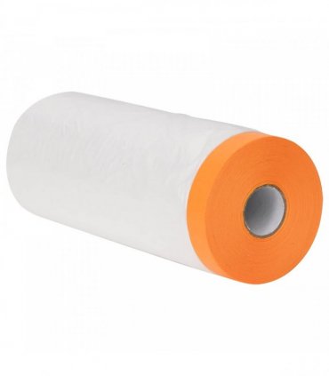 vidaXL Dust Sheet with Adhesive Tape 6 pcs Transparent 240 x 2000 cm