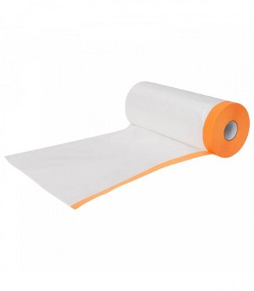 vidaXL Dust Sheet with Adhesive Tape 6 pcs Transparent 240 x 2000 cm