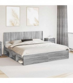 vidaXL Headboard Grey Sonoma PB