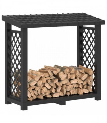 vidaXL Firewood Rack 114 x 46 x 101 cm PP Anthracite