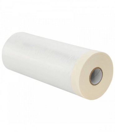 vidaXL Dust Sheet with Adhesive Tape 6 pcs Transparent 140 x 3300 cm